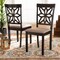 Baxton Studio Samwell Sand Upholstered and Dark Brown Wood 2-Piece Dining Chair Set 171-10955 - alternate 4